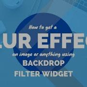 How To Get Blur Effect Using Backdrop Filter Widget Flutter Tutorial In Hindi Urdu