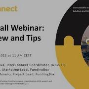 Interconnect Open Call Webinar Overview And Tips