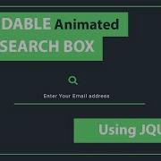 CSS Expandable Search Box Search Box In HTML CSS Jquery