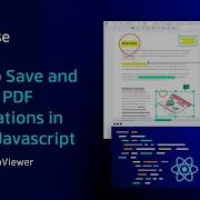 Как сохранять и создавать аннотации к PDF файлам в React Javascript Apryse WebViewer