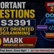 Oops Object Oriented Programming Cs3391 13 Marks