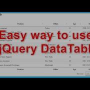 JQuery Datatable Convert Simple HTML Table To Advanced