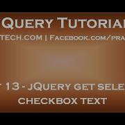 JQuery Get Selected Checkbox Text