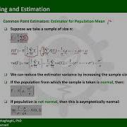 Statistical Inference And Decision Making Sampling And Estimation
