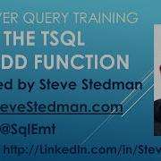 Using The TSQL DateAdd Function