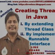 Creating Threads Using Thread Class And Runnable Interface Java Programming Creating Threads