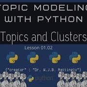 What Are Topics And Clusters Topic Modeling In Python For DH 01 02