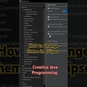 Как изменить цветовую тему в Eclipse IDE Переключение между темной и светлой темами Creativeja