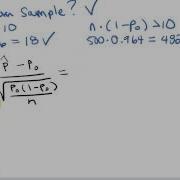 One Sample Z Test For Proportions Example