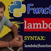 LAMBDA FUNCTION ANONYMOUS FUNCTION IN PYTHON PROGRAMMING PYTHON PROGRAMMING IN TELUGU