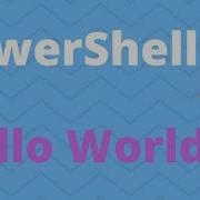 Powershell Language Hello World Code