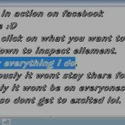 FireBug In Action On FaceBook HomePage