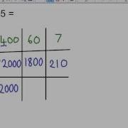 Using The Grid Method To Multiply Numbers
