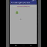 Custom View To Draw Bitmap Along Path Calculate In Background Thread