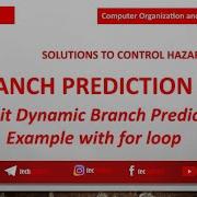 Dynamic 1 Bit Prediction Example With For Loop