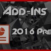 Add Ins 15 PowerPoint PPT 2016 Tutorial