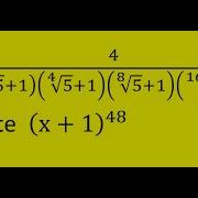 AIME 2005 Problem 7 Evaluate X 1 48 Given X Equals Nasty Quotient Of Four Distinct Nth Roots Of 5