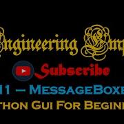 11 MessageBox Python GUI Tkinter For Beginners