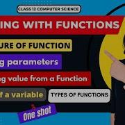 Working With Functions ONE SHOT CBSE Class 12 Computer Science Python Functions HINDI