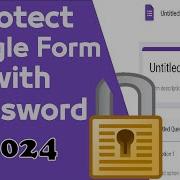 How To Set Password To A Google Form