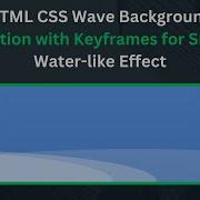 Wave Background Animation With HTML And CSS Step By Step Guide