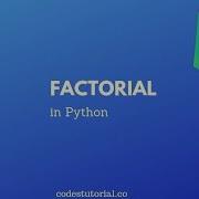 Python How To Find Factorial In Python Hindi Python Program Codes Tutorial
