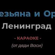 Обезьяна и орел Ленинград Караоке от дяди Васи