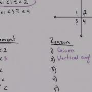 Proof Using Vertical Angles