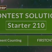 Подсчёт первых элементов FIRSTCNT Starter 210 Официальное решение CodeChef