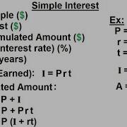 Business Math Finance Math 1 Of 30 Simple Interest