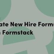 Create New Hire Forms With Formstack