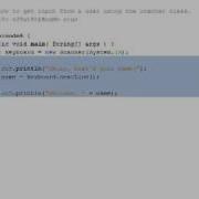 Java Episode 6 Getting User Input Scanner