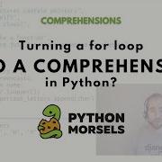 Turning A For Loop Into A List Comprehension