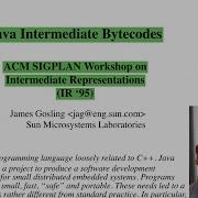 Read A Paper Design Of The Java Virtual Machine Instruction Set