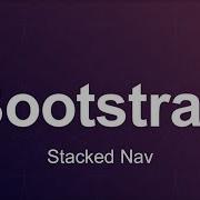 Bootstrap 3 Tutorial 34 Stacked Nav