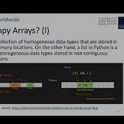 NumPy Arrays Vs Python Lists