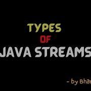 Типы потоков Java Поток байтов Поток символов Lec 83 Учебник по Java BhanuPriya