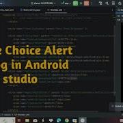 Single Choice Alert Dialog In Android Studio Single Choice Dialog