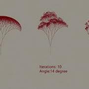 Grasshopper Python 2D Fractal Tree Variations
