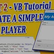 SIMPLE MP3 PLAYER PART 2 VISUAL BASIC