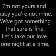 George Strait One Night At A Time Lyrics