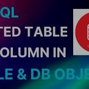 Nested Table Stored As A Column In Table And Database Object