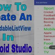 Android Tutorials How To Create ExpandableListView In Android Studio Part 2