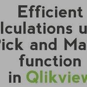 Qlikview Tutorial QlikView Expressions Calculations Using Pick And Match Function Data Tools