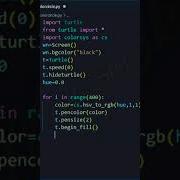 Python Turtle Graphics RGB Multicolor Circle Python Shorts Coding