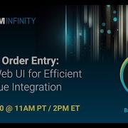 WEBINAR Simplify Order Entry RDM S Web UI For Efficient MultiValue Integration