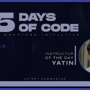 15 Days Of Code Day 4 Python Warriors