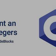 Print An Integers C Programming Codeblock Ex 2