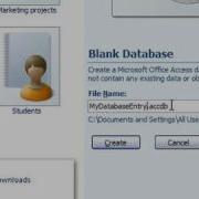 Create A New Blank Database In Access 2007