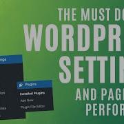 The Must Do Steps For Wordpress Settings Media And Performance Wordpress Tutorial 2023